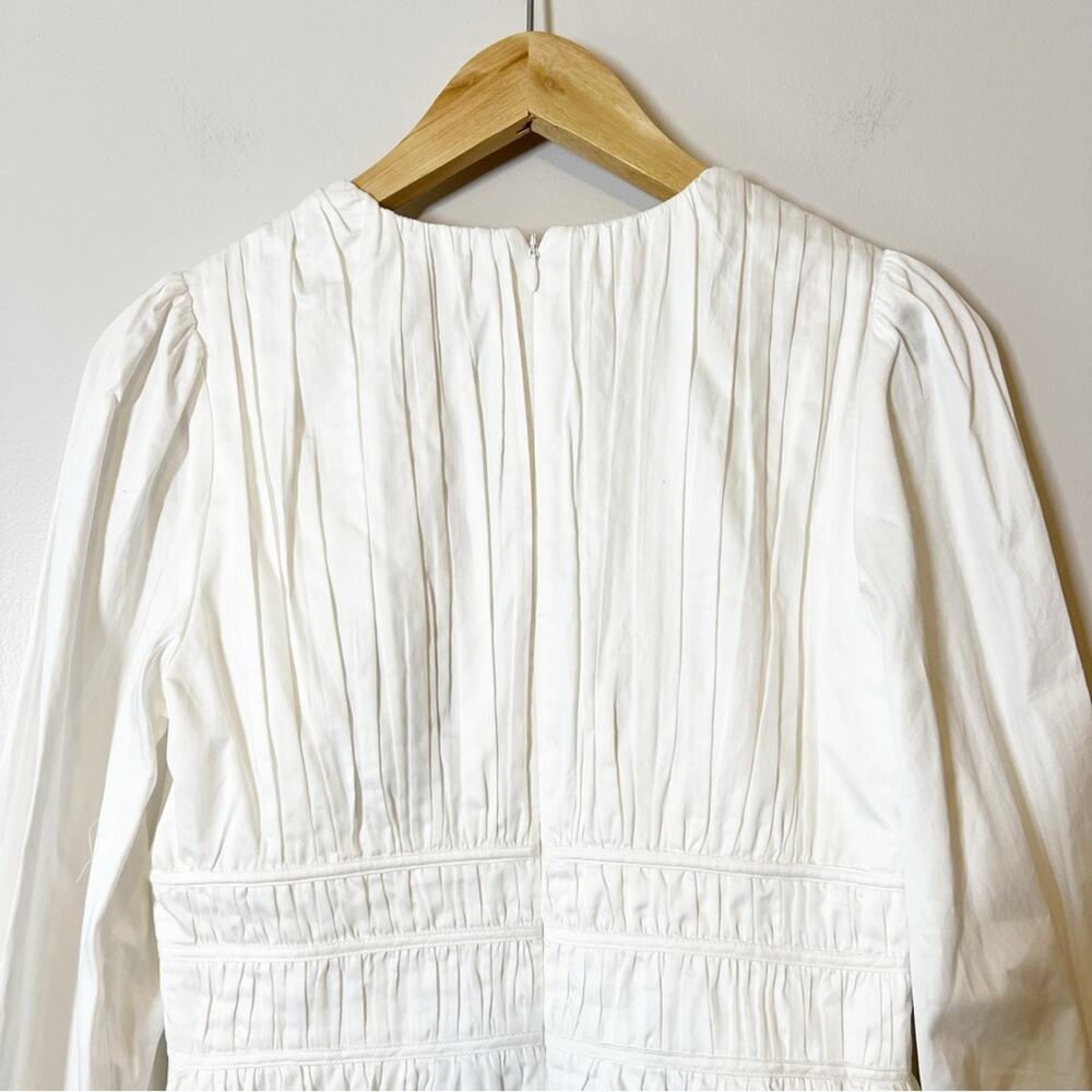 Aje Fallingwater Gathered Mini Dress Ivory Size 4 NWT - Picture 8 of 14